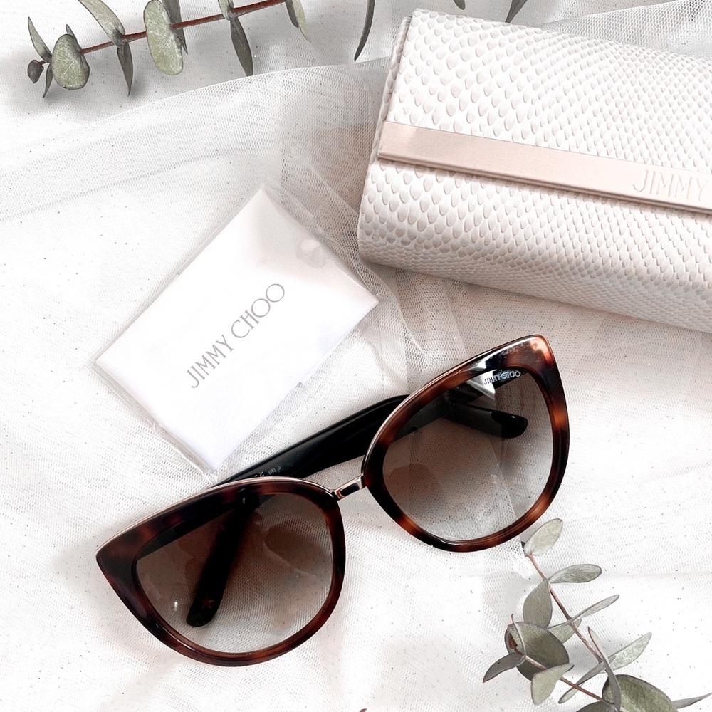 Jimmy Choo -56MM Cat Eye Sunglasses Brown